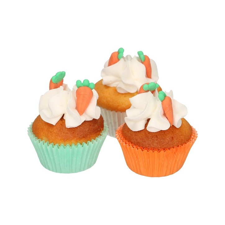 FunCakes Sugar Decorations Carrots Set/16 - Gluten free Carrot Cakedecoration