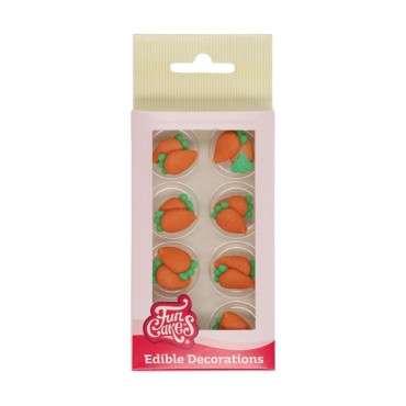 FunCakes Sugar Decorations Carrots Set/16 - Gluten free Carrot Cakedecoration