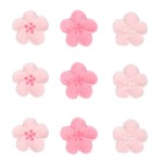 FunCakes Pink Flower Mix Sugar Decorations, 24 pcs