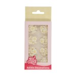 FunCakes Mini Sugar Flowers White, 56 pcs