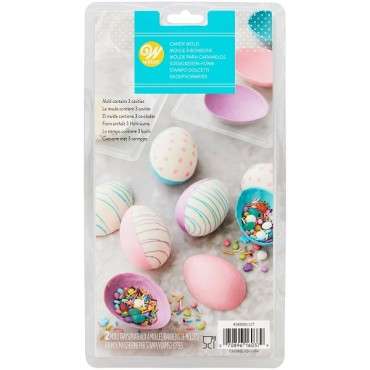 Hot Chocolate Bomb Easter Egg Mould - Cocoa Bomb Mould Easteregg - Wilton Easter Egg Candy Mould