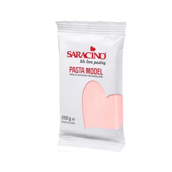 Professional Modelling Paste Saracino Babypink - Gluten free modelling Paste Saracino Pink