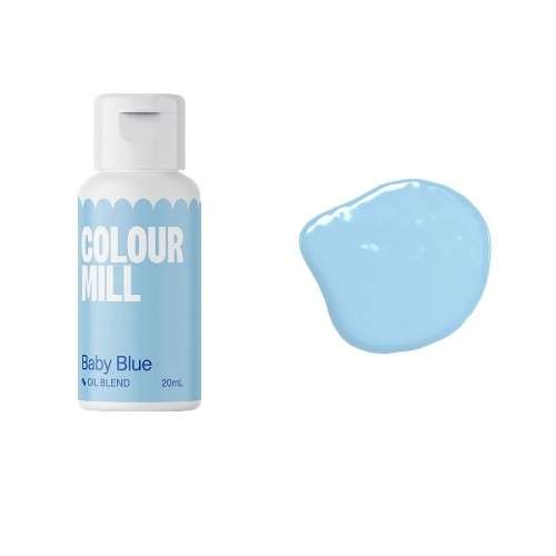 Colour Mill Oil Blend Food Colouring Baby Blue 20ml