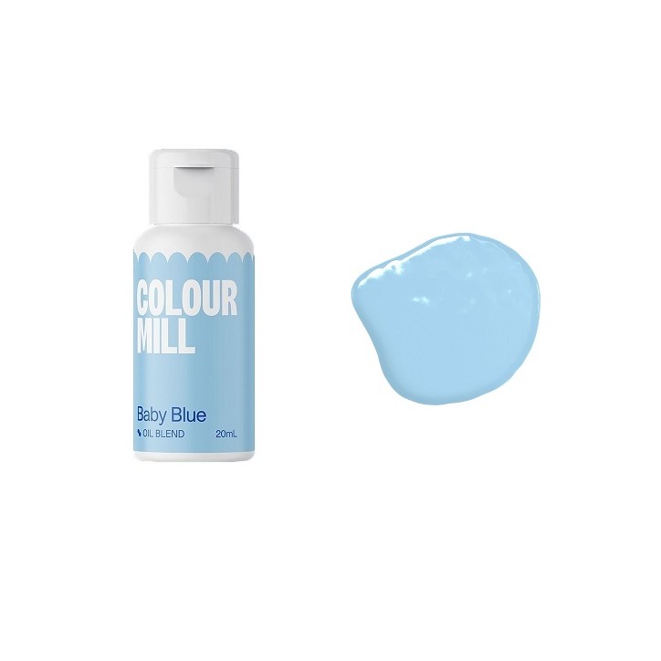 Colour Mill Oil Blend Baby Blue - Kosher Food Colouring - Oil Based Food Colour Babyblue - Colour Mill Switzerland