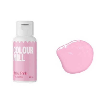 Colour Mill Switzerland - Baby Pink Oil Blend Colour Mill - Baby Pink Oil Based Food Colouring