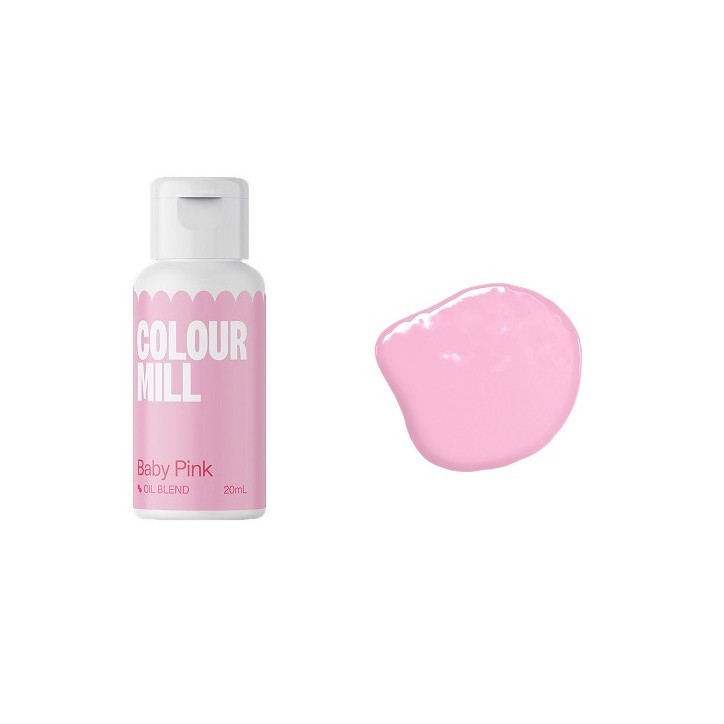 Colour Mill Switzerland - Baby Pink Oil Blend Colour Mill - Baby Pink Oil Based Food Colouring