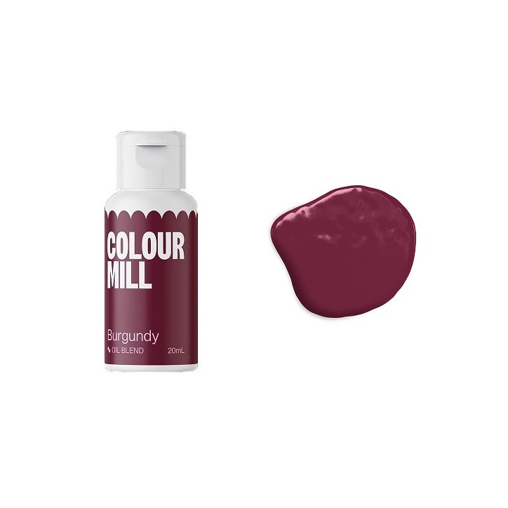 Shop Colour Mill Food Colours - Burgundy Colour Mill Oil Blend 88449333 - Chocolate Food Colouring