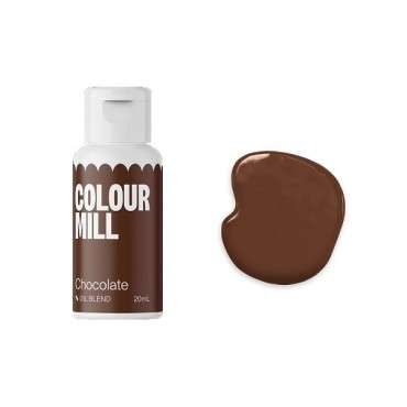 Schokoladenbraune Lebensmittelfarbe auf Ölbasis - Colour Mill Chocolat Oil Blend CMO20CHO - Vegane Lebensmittelfarbe - Koscher C