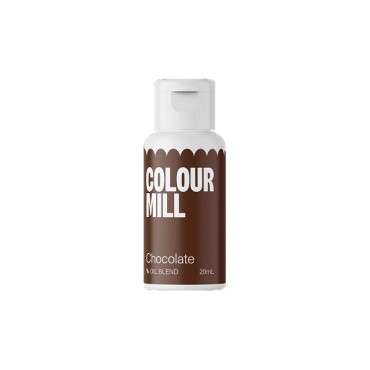 Schokoladenbraune Lebensmittelfarbe auf Ölbasis - Colour Mill Chocolat Oil Blend CMO20CHO - Vegane Lebensmittelfarbe - Koscher C