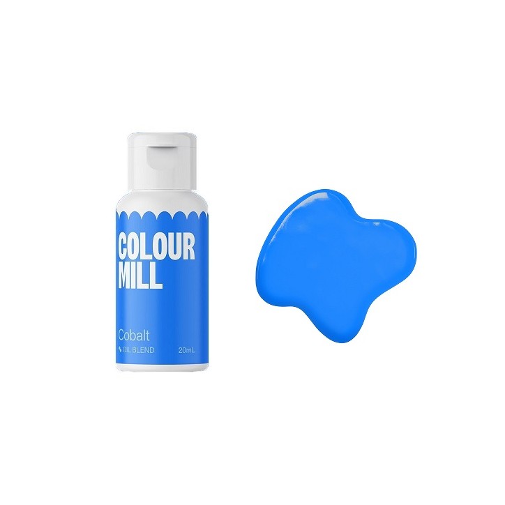 20ml Colour Mill Oil Blend Cobalt - Kobaltblaue Lebensmittelfarbe - Thénards Blau Cake Design Farbe