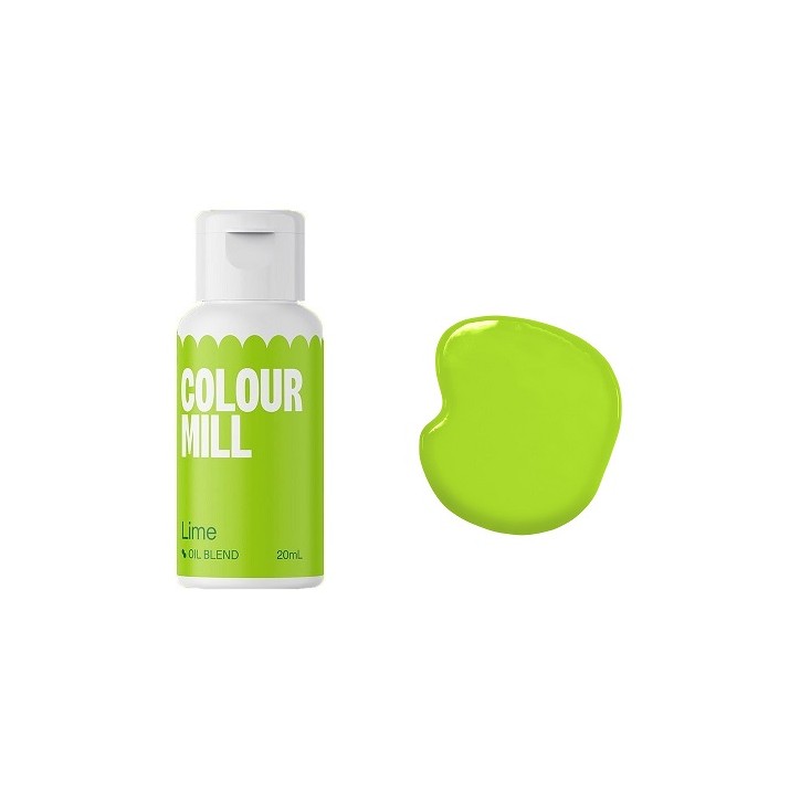 Lime Colour Mill Oil Blend - Food Colouring Allergene free - Vegan Food Colour Green