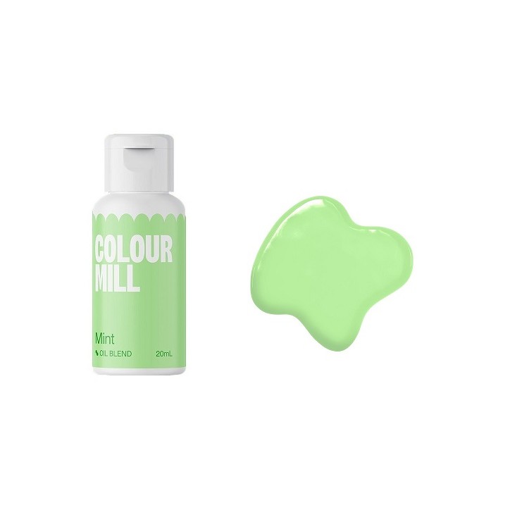 Minzgrüne Lebensmittelfarbe - Schokoladenfarbe Mint - Colour Mill Oil Blend Mintgrün CMO20MNT