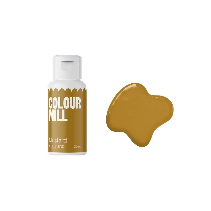 Mustard-Yellow Food Colouring - Vegan Oilblend Mustard Colour Mill Chocolate Color Mustard