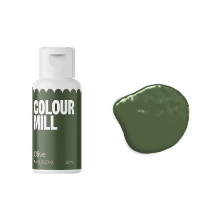 Green Colour Mill Colours Food Colouring Olive Vegan Foodcolour Green, Olive-Green Colour Mill Food Colouring, Olive oil based c