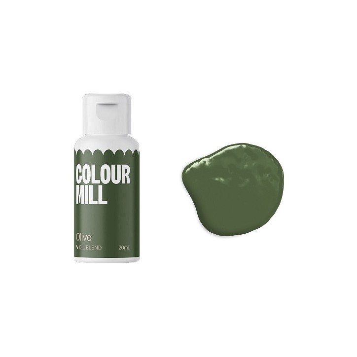 Green Colour Mill Colours Food Colouring Olive Vegan Foodcolour Green, Olive-Green Colour Mill Food Colouring, Olive oil based c