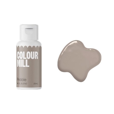 Grau-Braune Lebensmittelfarbe Colour Mill Pebble Vegane Lebensmittelfarbe Kieselstein-Grau