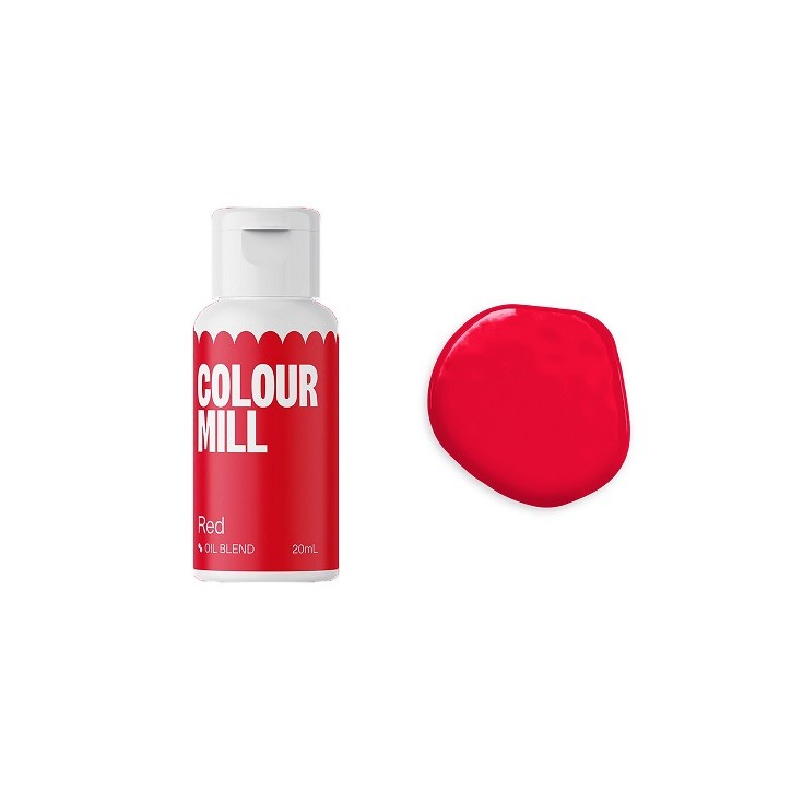 Red Food Colouring VEGAN - Red Chocolate Colour Oil Based Colour Mill Red Oil Blend Kosher