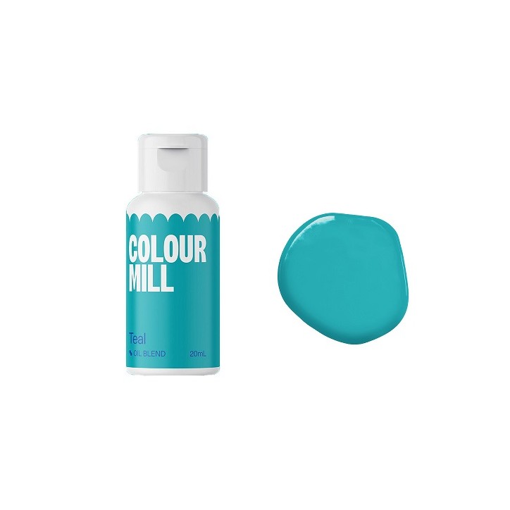 Teal Food Colouring Vegan Colour Mill Oil Blend Teal Kosher Chocolate Colour Turquoise Blue-green edible colour