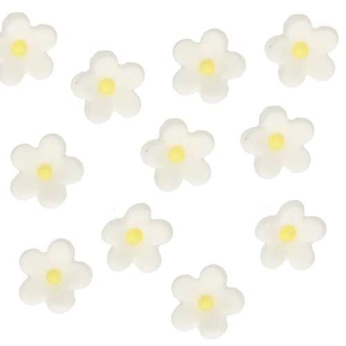 FunCakes White Blossom Sugar Decorations, 64 pcs