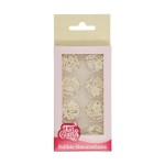 FunCakes White Blossom Sugar Decorations, 64 pcs