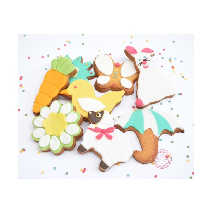 Scrapcooking Cookie Cutter Bucket Nature Set/16 Easter Cookie Cutter Set - Spring Cookie Cutter