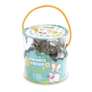 Scrapcooking Cookie Cutter Bucket Nature Set/16 Easter Cookie Cutter Set - Spring Cookie Cutter