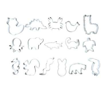 Wild Cookie Cutter Set - ScrapCooking Wild Animals Cookie Cutter 16-pcs 2028 Wild Cookie Cutter Set