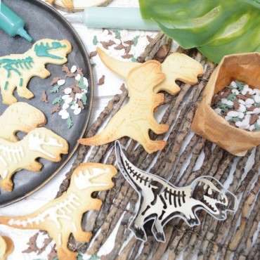 Dinosaur Cookie Cutter T-Rex ScrapCooking 2098 Dino TRex Cookie Cutter with Embosser