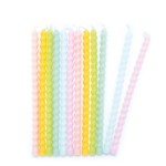 ScrapCooking Birthday Candles Pastel twisted, 12 pcs