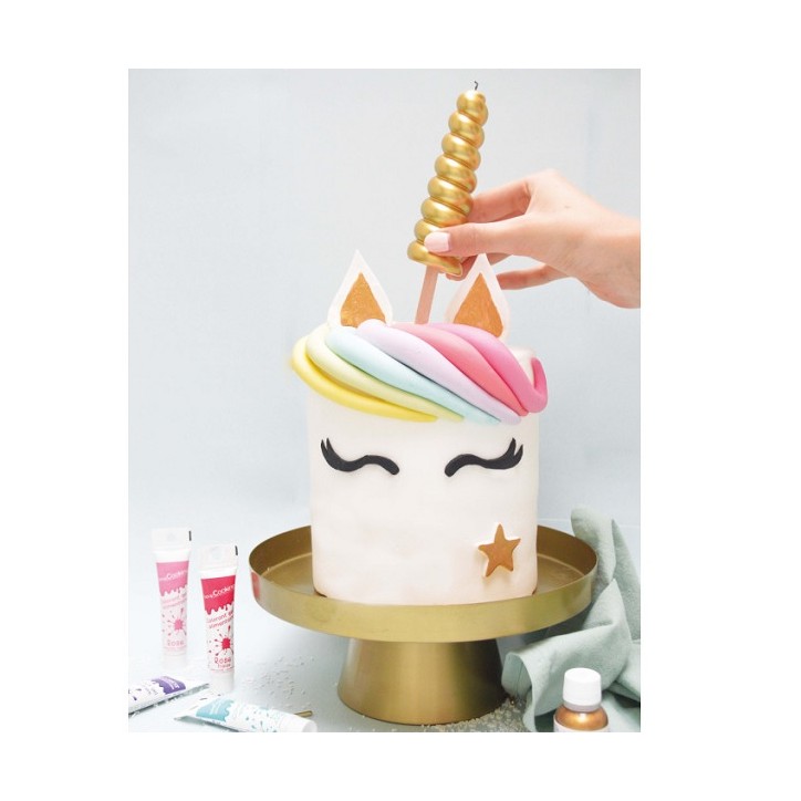 Unicorn Horn Candle Gold Magical Birthday Candle Unicorn Horn XXL Birthday Candle Horn