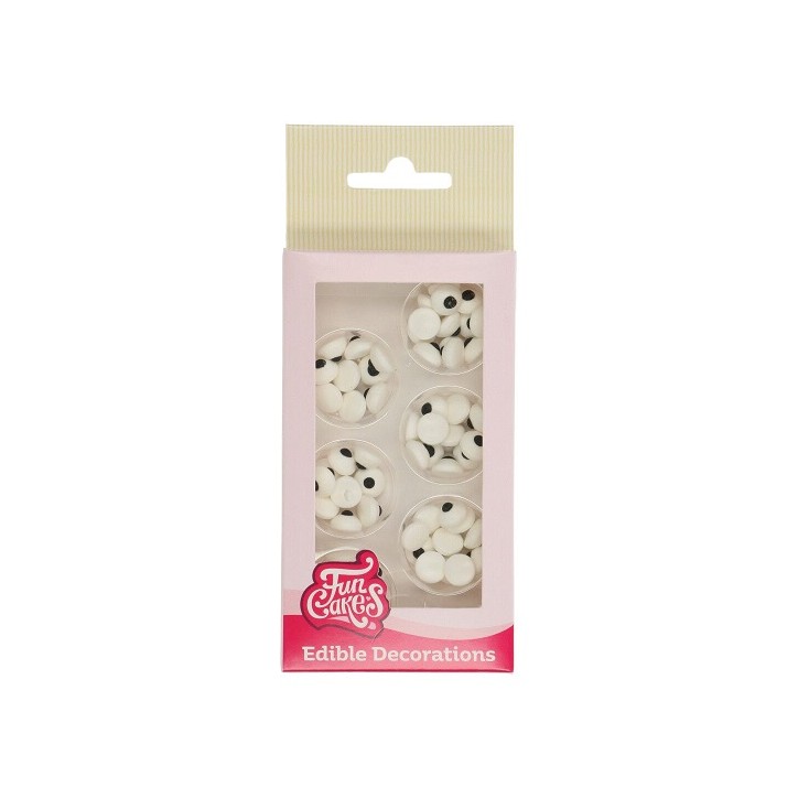 edible Eyes Sprinkles Decoration, FunCakes Mini Candy Eyeballs Sprinkles, Mini Candy Eyeballs 64pcs