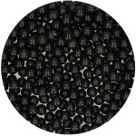 FunCakes 7mm Sugarpearls Black, 80g