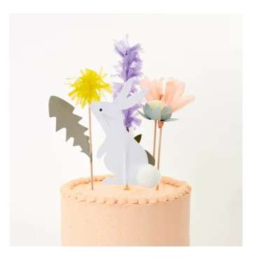 Oster Cake Topper 218017 Osterhasen Tortentopper - Meri Meri Caketopper Set Ostern