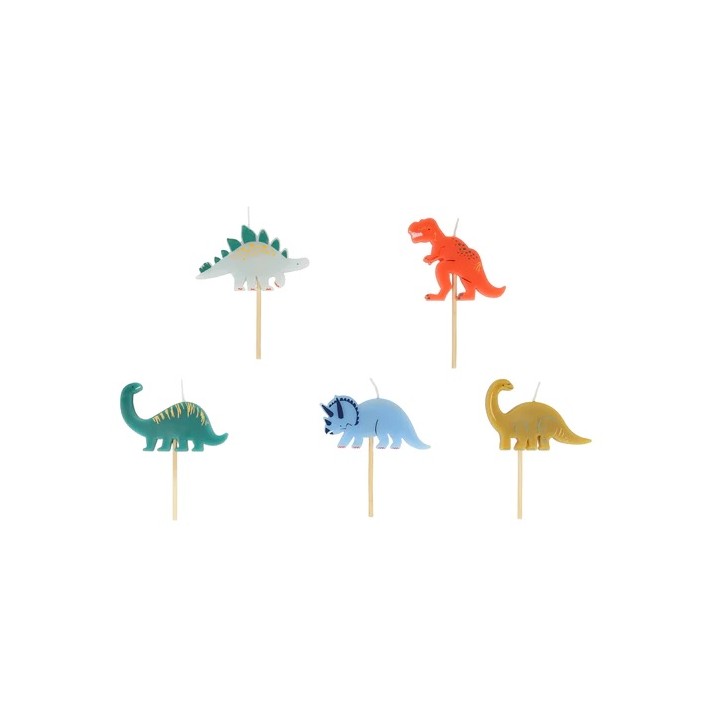 Dino Partyware Dinosaur Cake Candles Dino Birthday Candles Meri Meri 267925