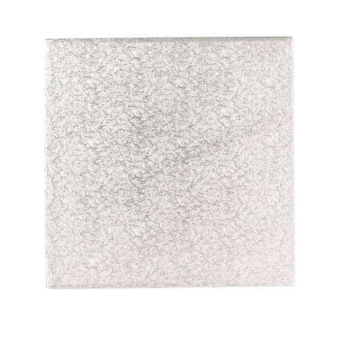 3mm Square Cake Board Silver 15x15cm