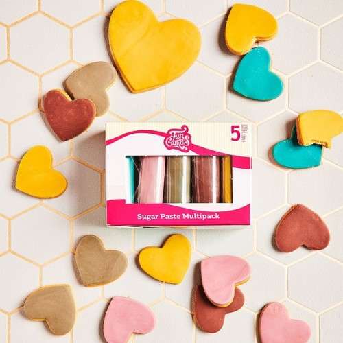 FunCakes Rollfondant Multipack Earth Colours, 5x100g