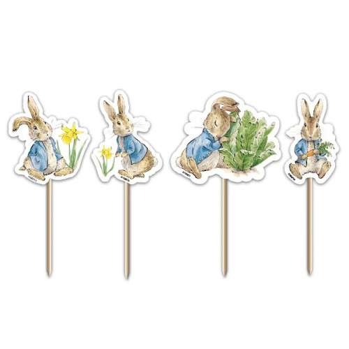 Anniversary House Peter Rabbit Spring Meadow Cupcake Topper, 12 pcs