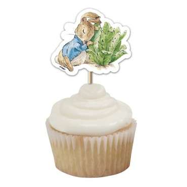 Peter Hase Cupcake Topper - Holzspiesschen Peter Rabbit - Osterdekoration Peter Hase Topper