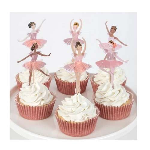 Meri Meri Ballerina Cupcake Deko Set 48-teilig