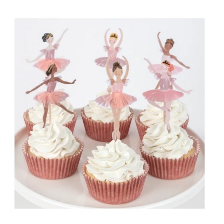 Ballerina Dancer Cupcake Deco Set - Meri Meri Cupcake Kit Ballerina - Dancer Cupcake Topper