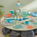 Meri Meri Octopus & Shark Cupcake Deko Set 48-teilig