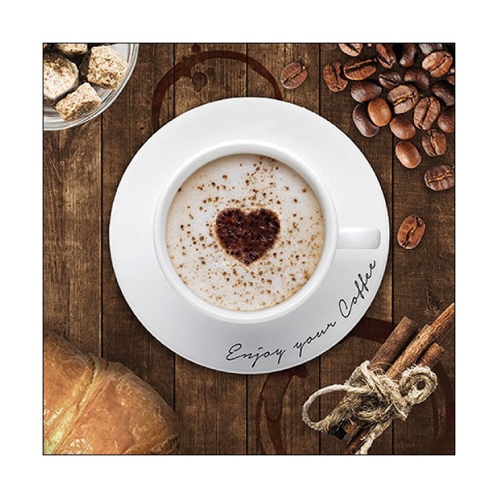 Coffee Break Napkins - Coffee Time Paper Napkins - Napkins Coffee & Cake