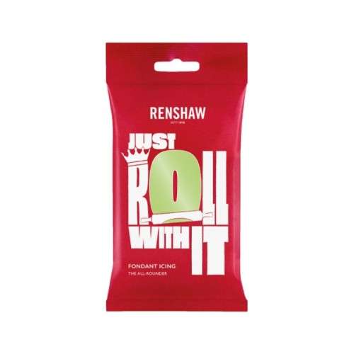 Renshaw Just Roll With It Fondant Icing Pastel Green, 250g