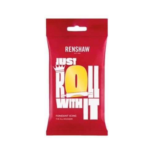 Renshaw Just Roll With It Fondant Icing Yellow, 250g