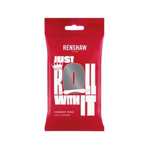 Renshaw Just Roll With It Fondant Icing Grey, 250g