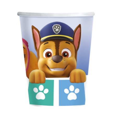 Paw Patrol Partyzubehör Pappbecher Chase - Amscan Paw Patrol Tischdekoration - Paw Patrol Kindergeburtstag