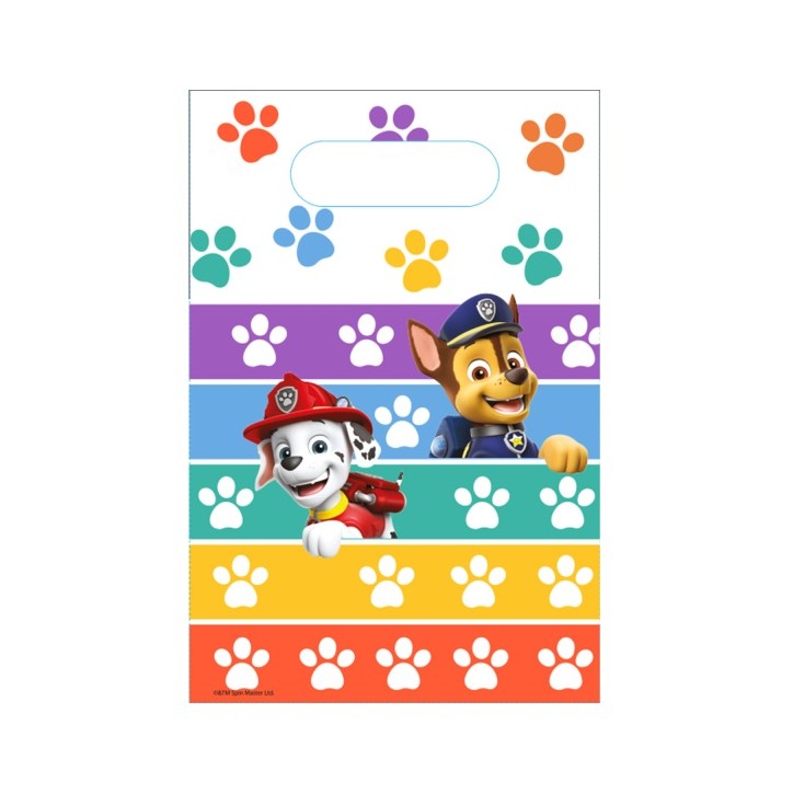 Paw Patrol Loot Bags - Paper Treat Bags Paw Patrol Party - Partyware Paw Patrol