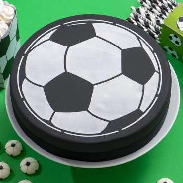 Decora Fussball Tortenschablone - Fussball Kuchendekoration