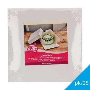 Buy Bulk Cake Boxes 25cm - Cake Boxes White 25 pcs - Cakeboxes buy more pay less