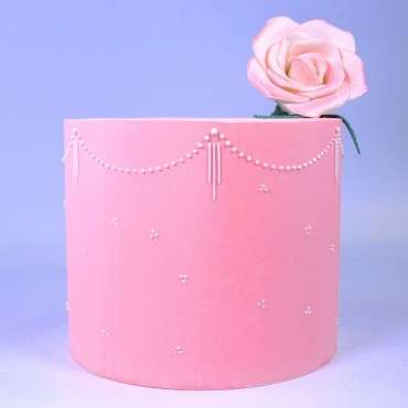 Grosse Zuckerrose Kuchendekor - Weisse Gumpaste Rose - Zuckerblumen Rose Tortendekor